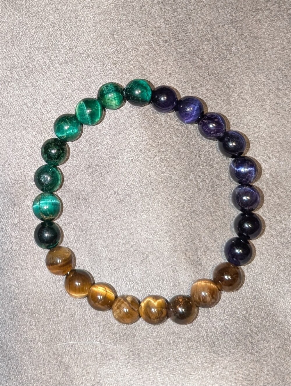 Tigers Eye Triple-colored Stretch Bracelet